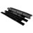 Metro Brick Subway Glossy Black 11-1/2" x 11-3/4" Porcelain Mosaic Floor and Wall Tile