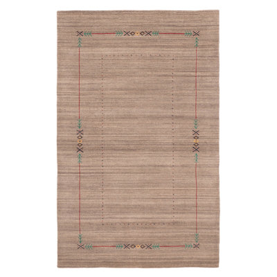 Tapis gris Kashkuli Gabbeh 5 pi 0 po x 8 pi 0 po