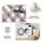 Purple Quatrefoil Tile carpet-easy to clean, machine-washable, soft and comfortable; suitable for door mats, kitchens, living rooms, bedrooms, corridors, and laundry areas. Easy to clean, durable carpet for home decoration.-129450950