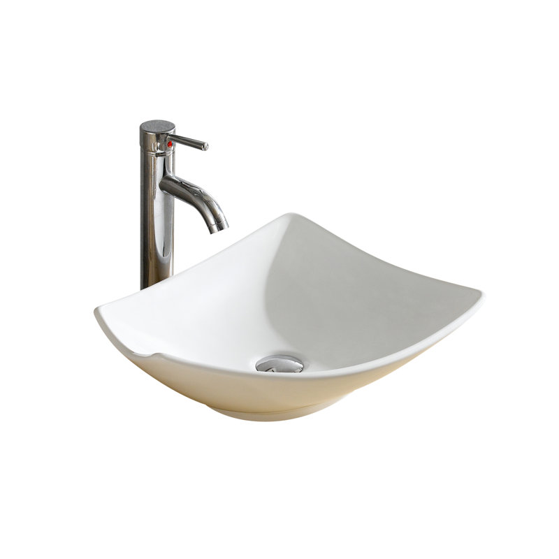 Modern Ceramic Specialty Vessel Bathroom Sink