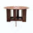 Round Drop Leaf Folding Dining Table,Space-Saving Convertible Dinner Table, Modern Multifunctional Collapsible Table for Small Spaces, Apartments