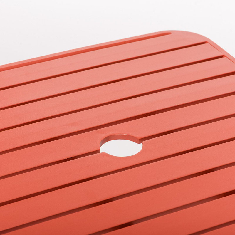 Sunliner Side Table, Terracotta Red