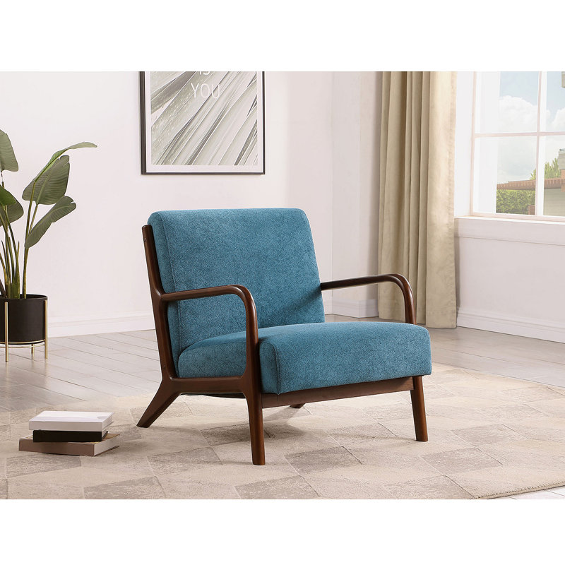 Fauteuil d'appoint Robie, Bleu paon