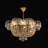 Kacee 6 - Light Crystal and Iron Tiered Chandelier
