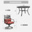 4-Person Round Outdoor Dining Set With Swivel Chairs, Cushions & Pillows-476559305