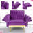 Siemon Velvet Accent Chair with Ottoman-950267055