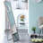  Full Length Mirror with Gray Solid Wood Frame, 58"x15" Dressing or Wall Mounted Decorative Mirror, Gray-1701063054-1701063089