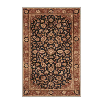 Machine Washable Persian Brown Area Rug