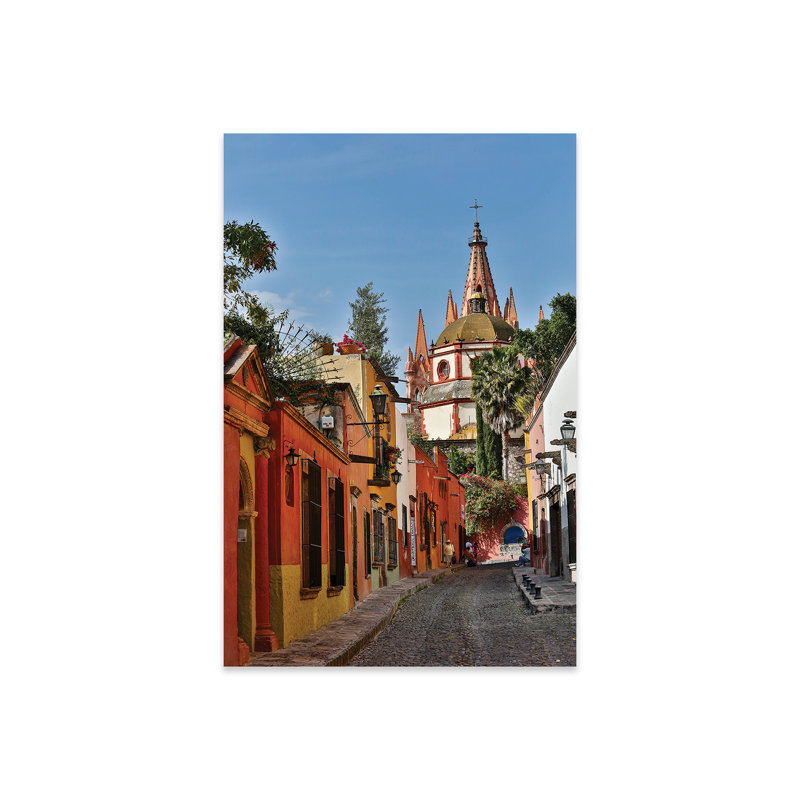 San Miguel De Allende, Mexique. Ornement de la Parroquia de San Miguel Archangel. Impression sur verre acrylique