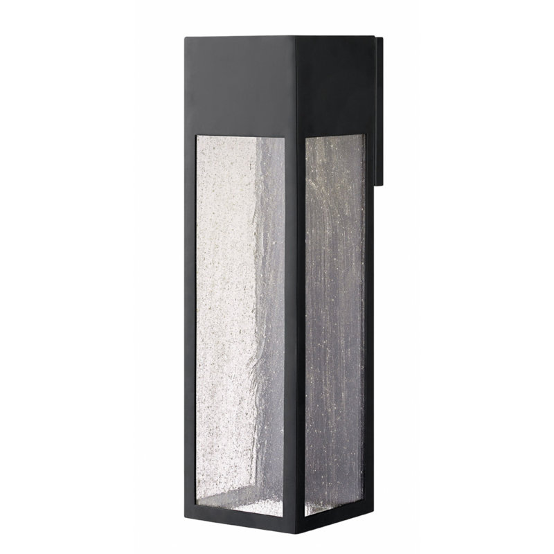 Plafonnier encastré d'extérieur à DEL Rook, Noir satiné, 6,5 W, 20" H x 5,8" L x 5,8" P