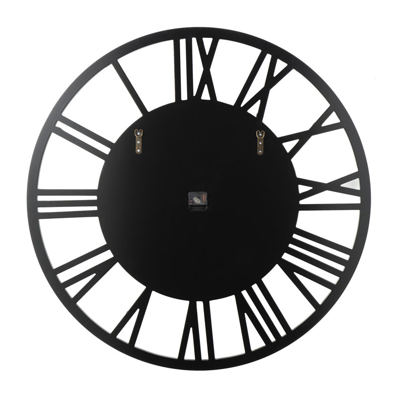 Horloge murale en acier inoxydable Bhavana, Argenté