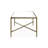 Lalia Modern Hammered Metal X-Brace Coffee Table-124572165
