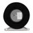 Modern Clock Metal Glass Wood Steel Roman Numerals 7" Black and White Tabletop Decor for Home Office Bedroom Living Room