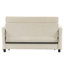Canapé-lit convertible 56,9 po en chenille avec deux ports USB, support pour téléphone et poches latérales-1871020023