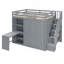 Lit mezzanine double avec garde-robe, bureau et tablettes-1076435008
