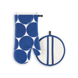 Kate Spade New York Oven Mitt & Pot Grabber 2 Piece Set, Heat Resistant 100% Cotton