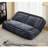Double Human Dog Bed Lazy Sofa, Loveseat for You & Pets, Extra Large Floor Couch, 5 Adjustable Positions, Plush Chenille Cushions, Dark Gray-109828646