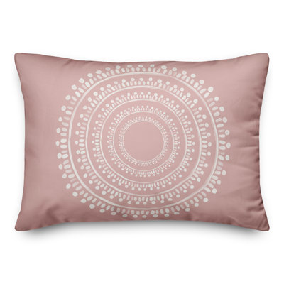 Centred Boho Circle Throw Pillow