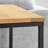 Modway Zora Square Wood And Metal Side Table In Oak