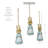 Bunny Hop Metal Apron Rabbit Ornament Set of 3 4x2