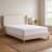 Janine Corduroy Upholstered Wingback Bed with Slat Kit and Solid and Manufactured Wood Frame-749801292-755779366