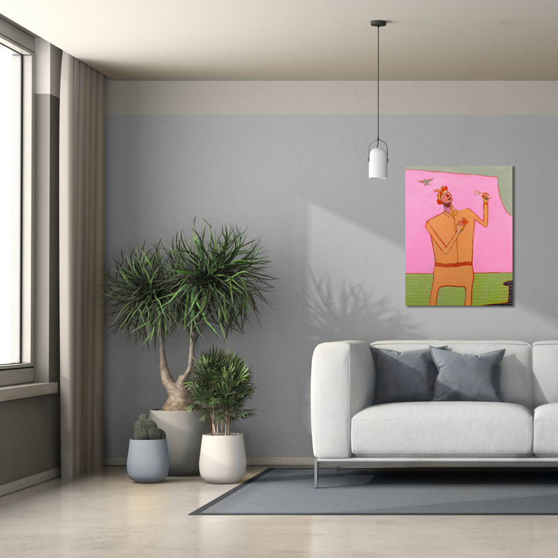 "Eping Graffiti" Fixing The Plane "par Bebe Keith, art mural sur toile, 26 po x 34 po, H 34 po x l 26 po