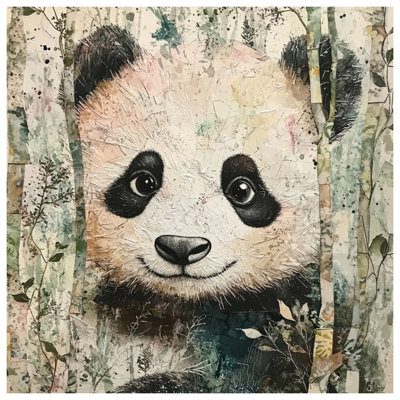 Panda dans des couvertures de forêt de bambou