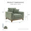 Fauteuil d'appoint en chenille Cherelle-120234916