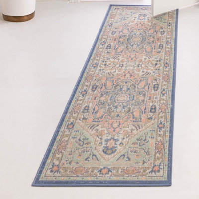 Orcon Oriental Green/Pink Area Rug