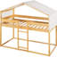 Lit superposé simple au-dessus avec tente Natural-1193267103
