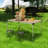 Folding Camping Table, Adjustable Height Aluminum Table