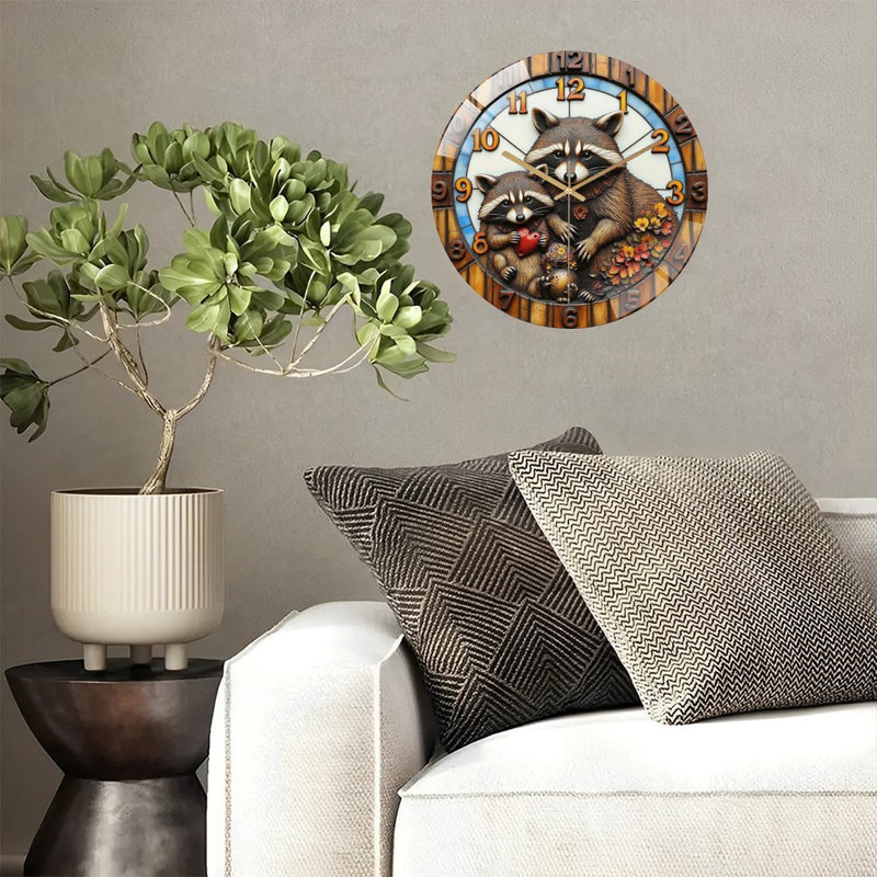 Horloge murale Raccoon