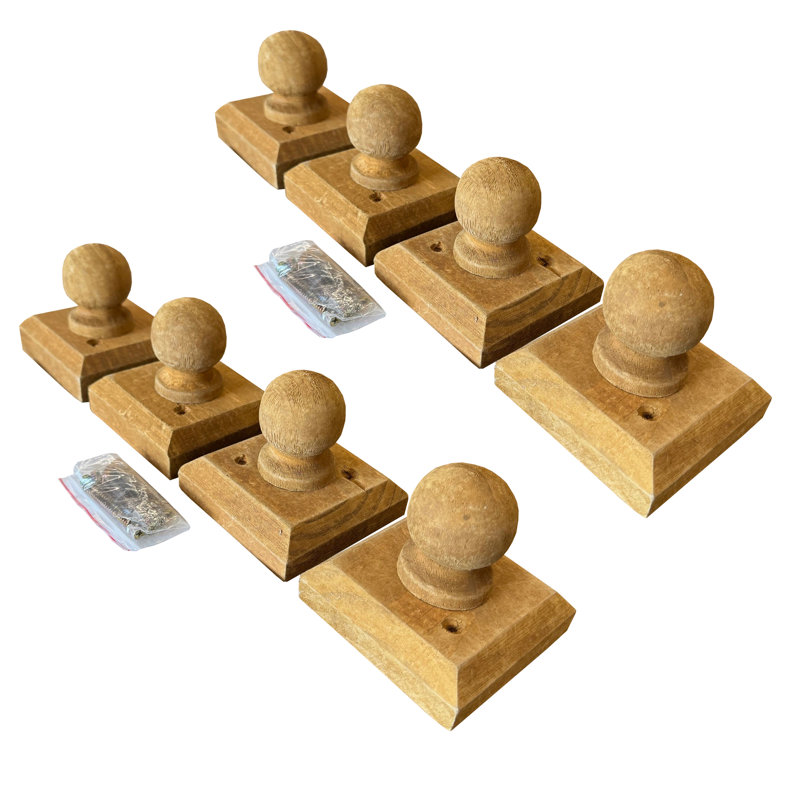 Selections Brown Solid Wood Post Cap / Top