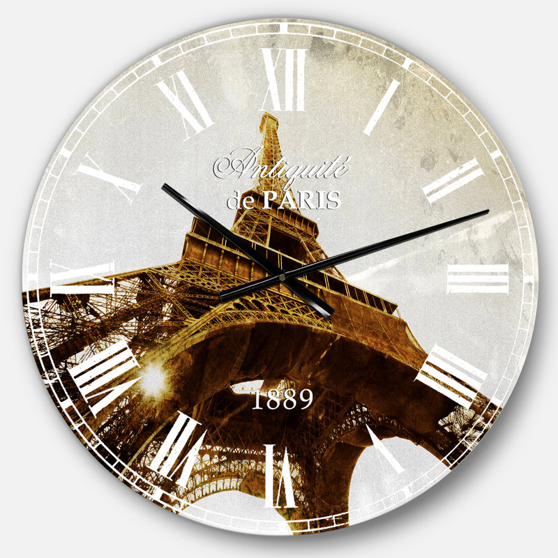 Horloge murale Paris Tour Eiffel, Moyen