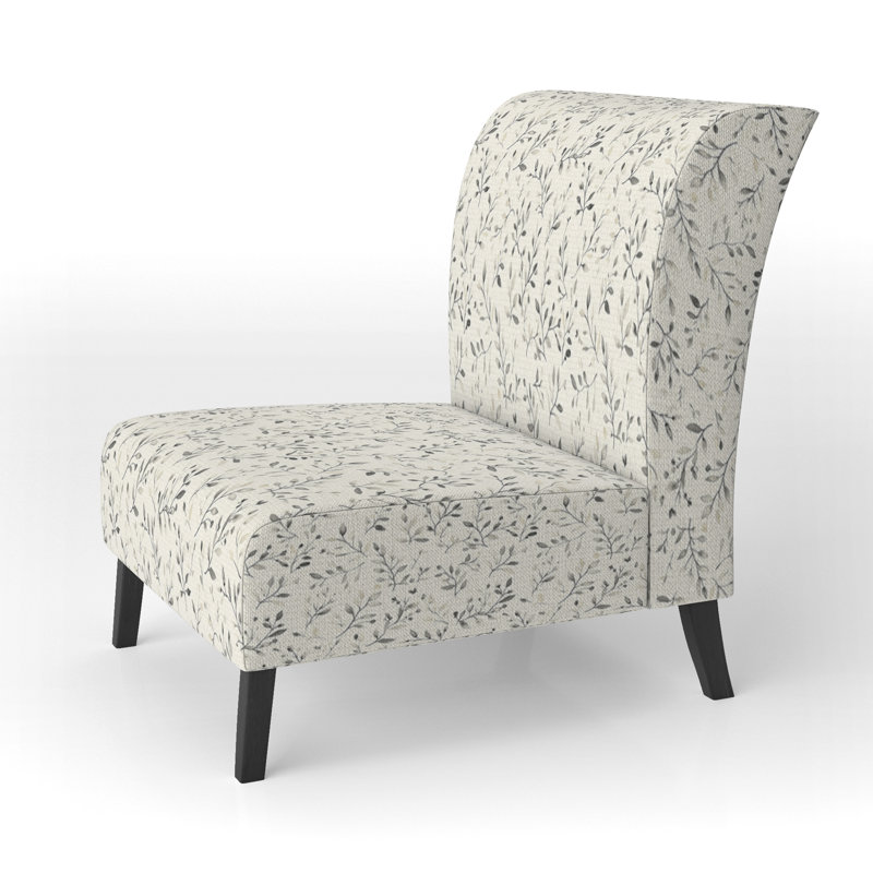 Fauteuil de chambre Floral, Pantoufle sans accoudoirs