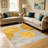 Gold and Grey Abstract Circle area rugs for Living Room, Soft and Comfortable, Suitable for all seasons, easy to maintain, machine washable Indoor floor mat, Under Table Farmhouse suitable for Bedroom, Dining Room, Study, Patio, Balcony, Home Decor-1078115799