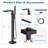 Single-Handle Water-Fall Bath Freestanding Tub Faucet With Handheld Shower Bathroom Faucet