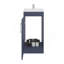 Meuble-lavabo sur pied avec lavabo en résine Madrid, armoire de rangement moderne pour l'organisation de la salle de bain