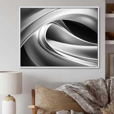 Silver Speed I - Abstract Canvas Print