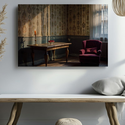 Canvas In A Dimly Lit Room Shadows Dance Across The Textured Wall Art Walls Where The Flickering Light Of A Single Candle Casts For Canvas Wall Art