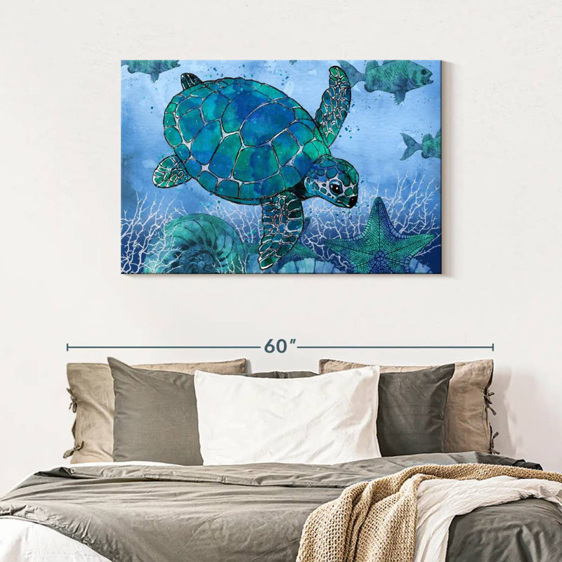 Brampt Ocean Blues, 30" H x 45" W