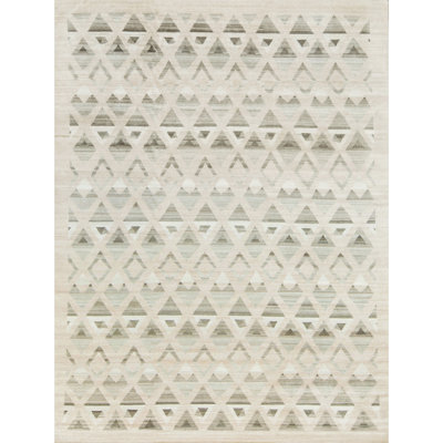 Hand Knotted Geometric Indoor Rug