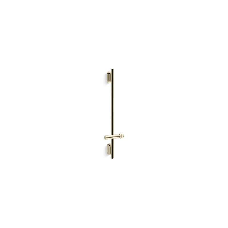 Statement 32" Deluxe Slidebar with Integrated Water Supply For Handshower, Vibrant French Gold