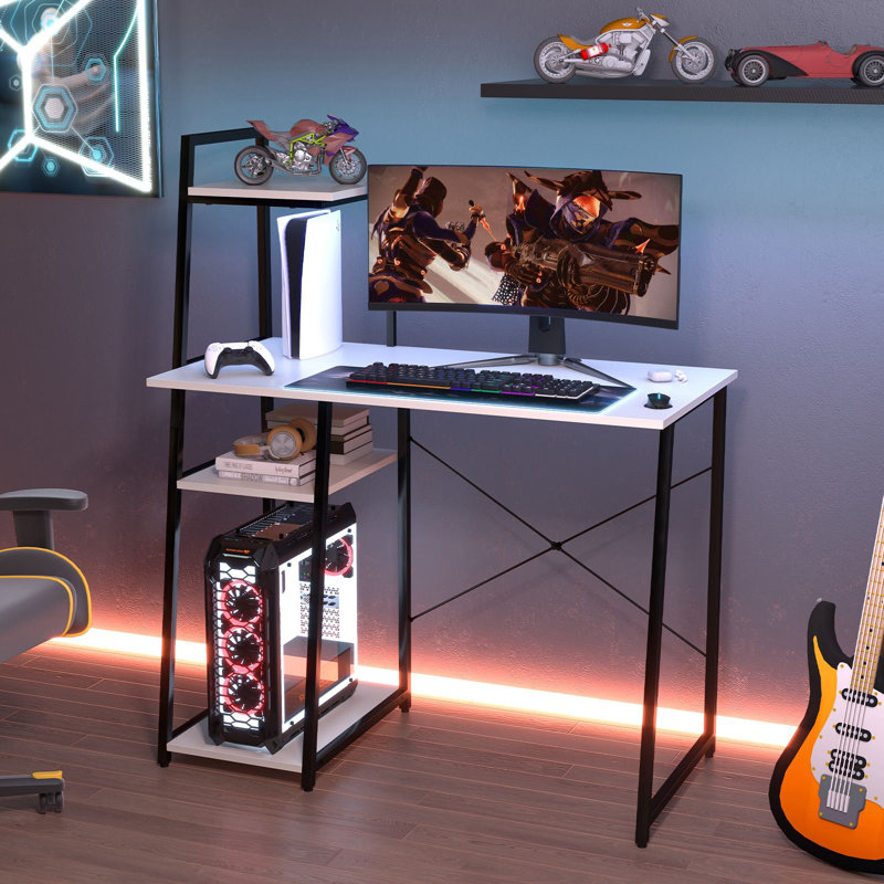 Metal Base Computer Desk