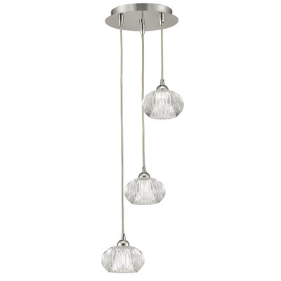 Chantell 3 - Light Chrome Cluster Pendant