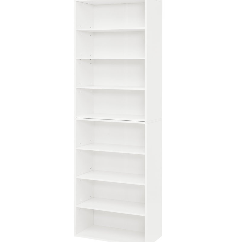 Meuble de rangement pour CD réglable, 6 étagères, séparable en deux, idéal pour le salon, matériau, largeur 30 cm, étagère de présentation à 8 niveaux avec lecteur CD et système audio, multifonctionnel pour la cuisine, étagères, design.