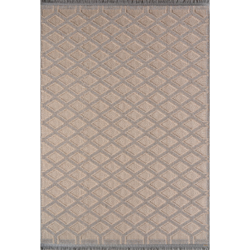 Petroni Cotton Geometric Rug, Runner 5'3" x 14'8"