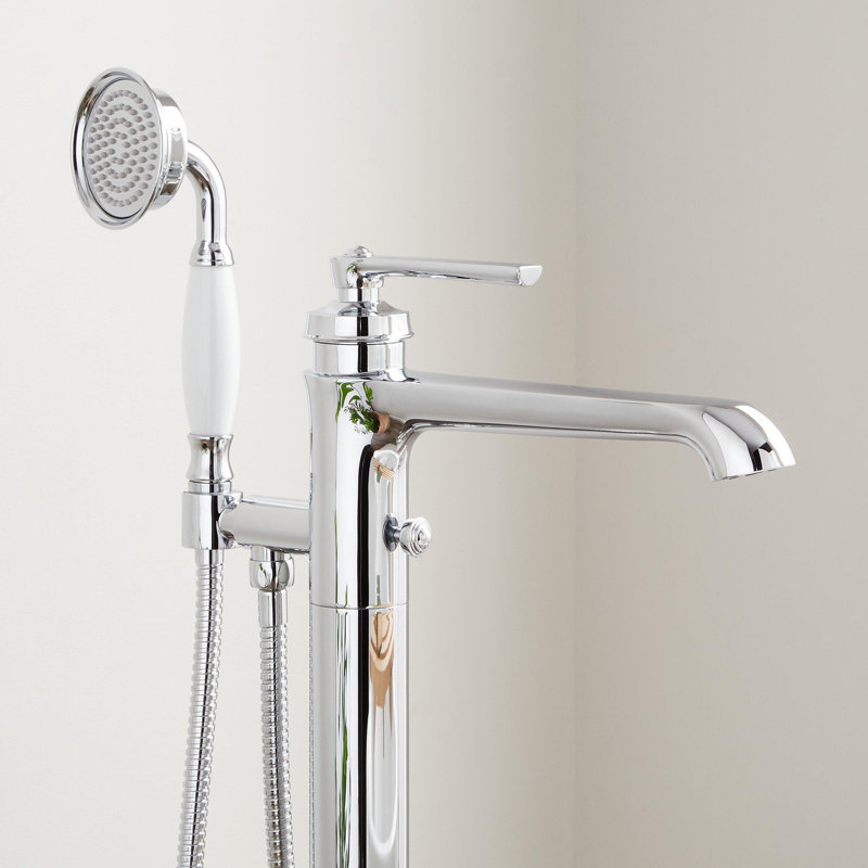 Cooper Freestanding Tub Filler with 1.8 GPM Hand Shower, Chrome