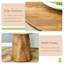 Table basse ronde en bois aggloméré