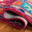 Tapis bleu / rouge en laine / coton touffeté à la main Ferrelview-246283556